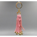 PU Leather Tassel Cute Key Chains Star Fringe With Balls